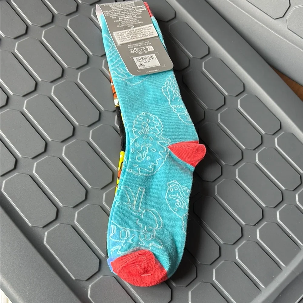 Disney Graphic Socks Micky Donut Pretzel Waffle NWT